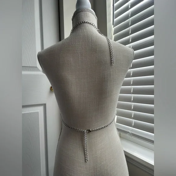 Dolls Kill Yin & Yang Iridescent Vinyl Flower Harness - Picture 5 of 6